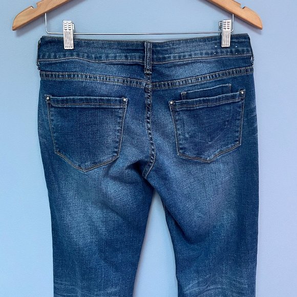 dELiA*s Bailey Jean Bootcut Distressed Size 7/8 - Picture 9 of 12